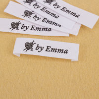 Clothing Labels, Personalized Brand, Custom Logo, Cotton Tags, Business Name, Handmade, Knitting Crochet, 12mm x 60mm (MD5248)