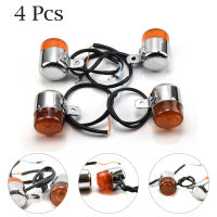 4 Pcs ไฟเลี้ยวรถจักรยานยนต์12V Amber Flasher Indicator อุปกรณ์เสริมรถจักรยานยนต์สำหรับ HONDA Z50 MONKEY CHALY DAX ST50 ST70