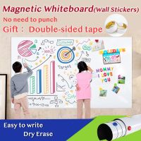 Magnetic Wall Stickers Whiteboard Dry Eraser White Board for Home School Bulletin Board Calendar Weekly Plan Size 420x900mm