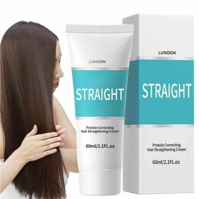 60ml Protein Correction Straightening Cream Smoothing Frizz Damaged Care Tension-free Split Hair Cream Straightening Repair G6B9