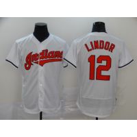 ⚾เสื้อเบสบอลเอมเอวบี22-23ใหม่อินเดียอินเดีย #12เสื้อ Lindor Francisco