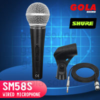 [gola] ไมโครโฟน ไมโครโฟน SHURE SM58S ไมโครโฟนแบบมีสายพร้อมฟังก์ชั่นสวิตช์พูดร้องเพลงไมโครโฟน (จัดส่งที่รวดเร็ว)