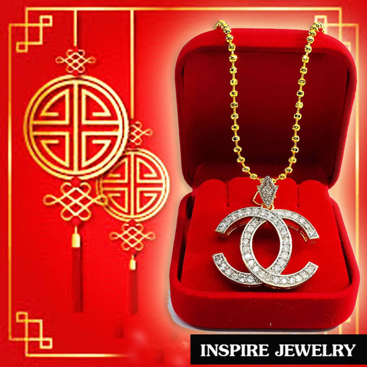 inspire-jewelry-พร้อมจี้เพชรสวิส-สินค้าไม่รวมกล่อง-และสร้อยคอ