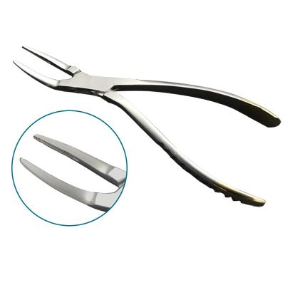 Dental Instrument Dental Residual Root Tweezers Forceps Tooth Pliers Curved Maxillary Mandibular Teeth Pliers