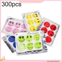 (Malukusk) 300Pcs Cartoon Smiling Face Mosquito Repellent Sticker Outdoor Anti Insect Patch