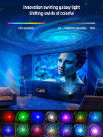 LED Galaxy Projector บลูทูธเพลง Starlight Aurora Projector Starry Light ห้องนอนเพดาน Ambiance Night Light เด็ก Gift