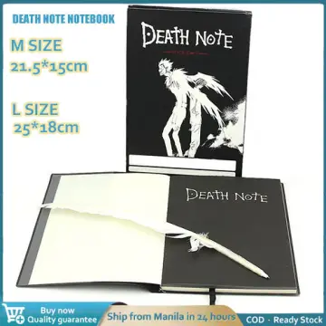 Death Note Coloreddeath Note Anime Notebook & Feather Pen Set - Leather  Journal Book