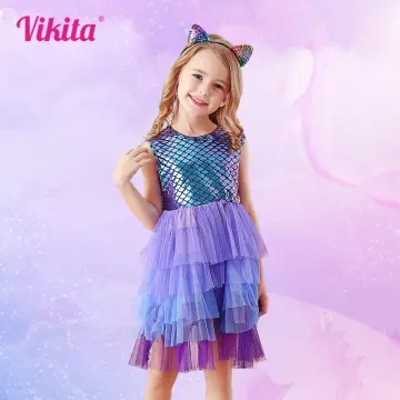Little Mermaid Princess Dress Costume Girls Birthday Outfit Party Dress |  Fruugo KR