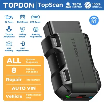 TOPDON Topscan OBD2 Scanner Bluetooth, Wireless OBDII All System Diagnostic  Tool
