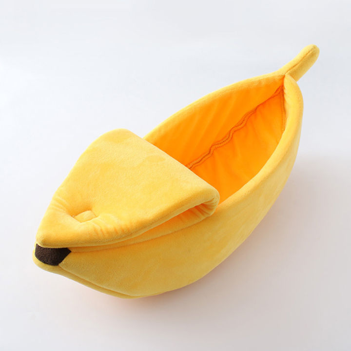 funny-banana-cat-bed-house-cute-cozy-cat-mat-beds-warm-durable-portable-pet-basket-kennel-dog-cushion-cat-supplies-multicolor