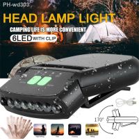 Led Headlight Rechargeable Night Lamp Super Bright Flashlights Head-mounted Clip On Cap Light Torch For Night Fishing Camping