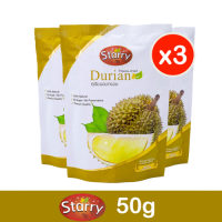 Starry Freeze Dried Fruit Durian ทุเรียนฟรีซดราย ทุเรียนอบกรอบ ตรา สตาร์รี (50g x 3) (Fruit Snack)