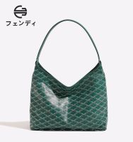 GOYARD กระเป๋าถือสไตล์ญี่ปุ่น2023,กระเป๋าทรงสี่เหลี่ยมมีหูหิ้วสะพายไหล่ระดับไฮเอนด์สำหรับผู้หญิงสามารถใส่ของได้มาก