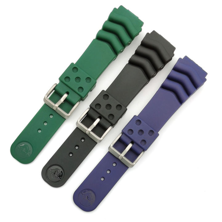 นาฬิกาดำน้ำ-strap18mm-20มม-22มม-สายซิลิโคนกันน้ำสำหรับ-seiko-skx007สายรัดข้อมือเล่นกีฬาอุปกรณ์เสริมสายรัดข้อมือ