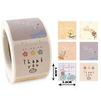 50-300pcs Cute Cartoon Floral Thank You Stickers Holiday/Birthday/Wedding Party Gifts Decor Seal Sticker Baking Envelope Labels Stickers  Labels