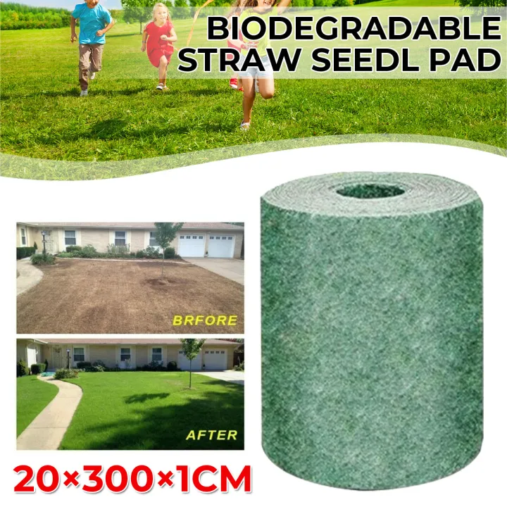 1 Roll Biodegradable Grass Seed Mat Seed Starter Mat Grass Seed Carpet