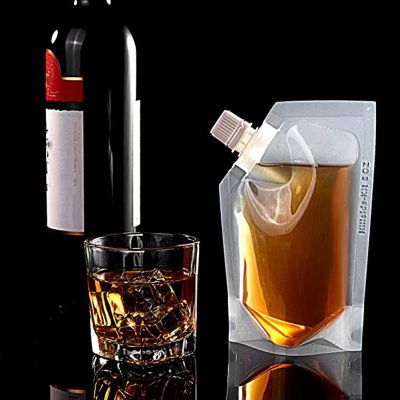 【CW】﹊✕  1 Set Beverage Food Grade Transparent Large Capacity Flask Liquor Cruise Sneak Alcohol