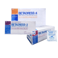 BETADRESS เบต้าเดรส ผ้าก๊อซปิดแผล แบบ Sterile ชนิดแผ่นแยกชิ้น 10 ชิ้น 10 ห่อ 1 กล่อง