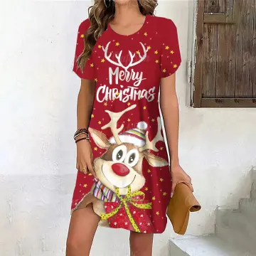 Women Casual Cute Christmas Cartoon Santa Print Inside Leggings