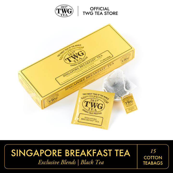 TWG Tea Singapore Breakfast Tea, Teh Celup Hitam, Teabag Lazada