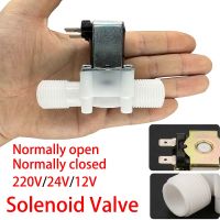 1/2 3/4 Male Thread Solenoid Valve AC 220V DC 12V 24V Water Control Valve Controller Switch Normally Closed Normally Open