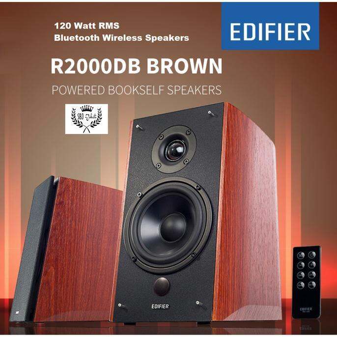 EDIFIER R2000DB BLUETOOTH BOOKSHELF SPEAKERS 2.0 - 120 WATT RMS ...