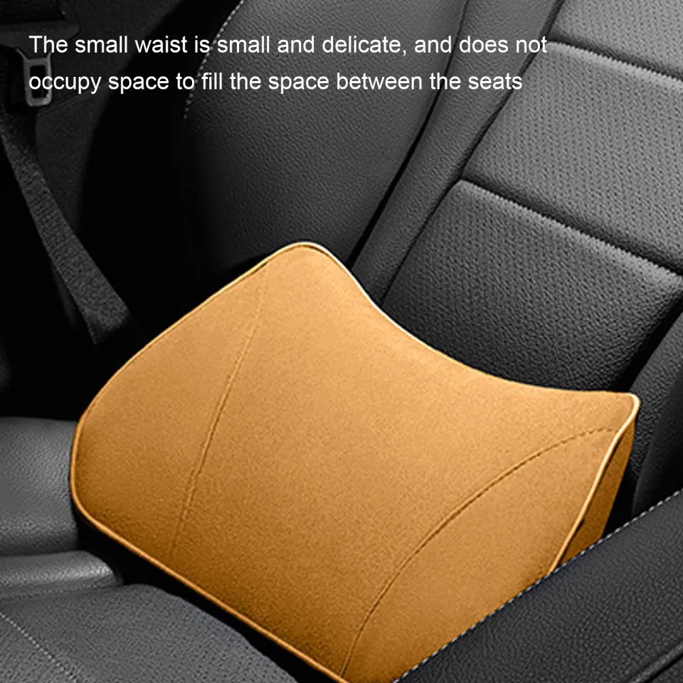 2-in-1 Car Seat Booster Universal Driver Memory Foam Lumbar Pillow