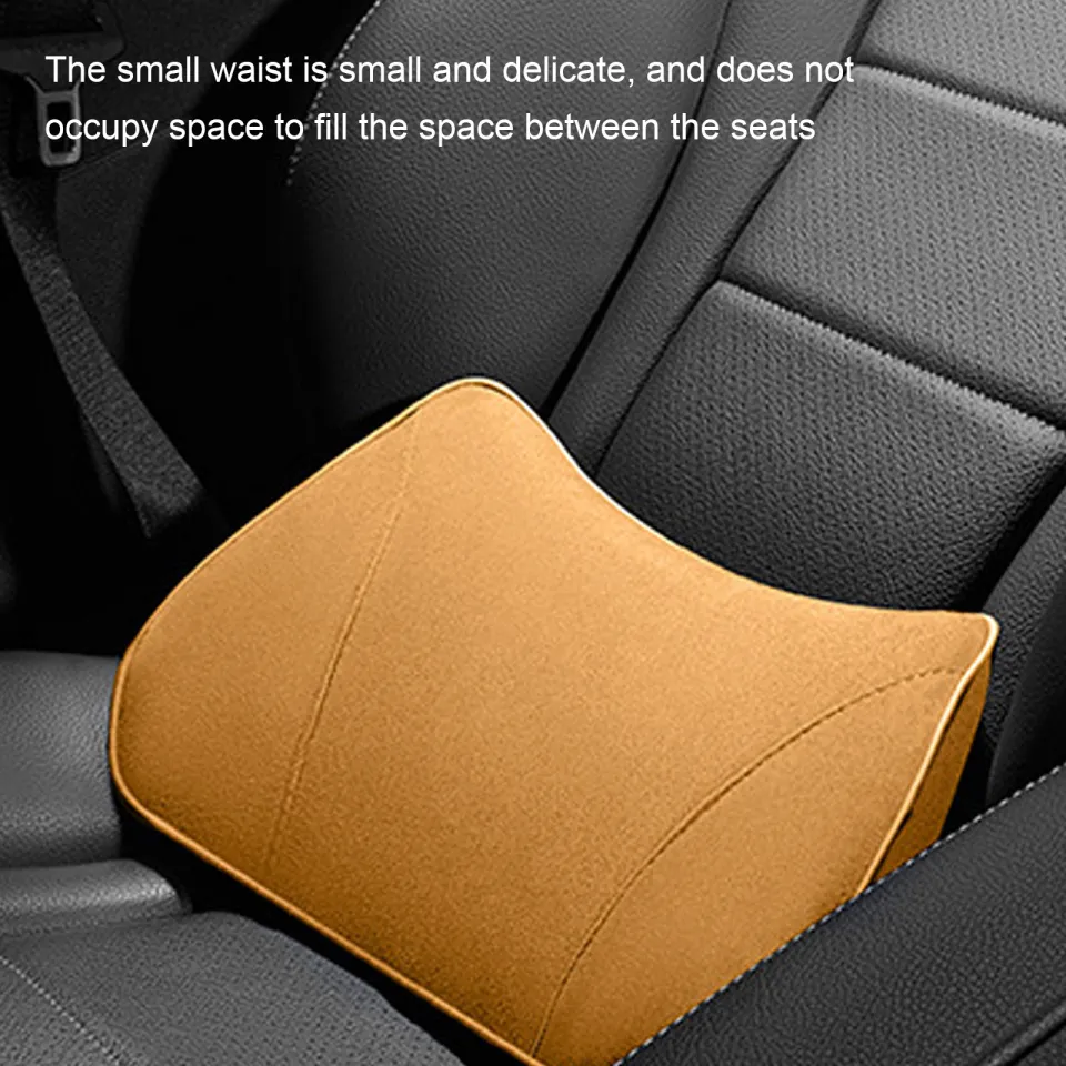 Brand New Car Seat Booster Universal Driver Memory Foam Lumbar Pillow Suede  Seat Height Inclined Cushion Car