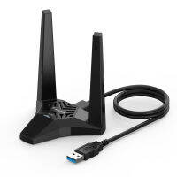 WAVLINK AC1300 USB 3.0ตัวรับสัญญาณ WiFi,Dual Band 2.4G/5G,Dual สูง3dBi เสาอากาศเครือข่าย WiFi,ปลั๊กแอนด์เพลย์,อะแดปเตอร์เครือข่ายไร้สายสำหรับแล็ปท็อปเดสก์ท็อปพร้อม Windows 10/8/7, Mac OS 10.11หรือใหม่กว่า