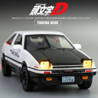 1:20ภาพยนตร์เริ่มต้น D รุ่นเดียวกัน AE86ล้อแม็กดึงกลับรถรุ่นโลหะรถของเล่นเสียงและแสงของขวัญ D Iecast รถของเล่น C Olletion ของขวัญ