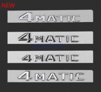 Modification upgrading Letters Emblem Car Styling Refitting Trunk 4 Wheel Drive Logo Sticker Glossy Black Chrome New Old for Mercedes Benz 4MATIC Badge yang