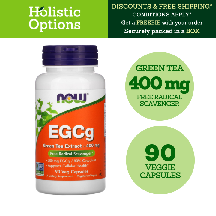 NOW Foods, EGCg, Green Tea Extract, 400 mg, 90 Veg Capsules Lazada PH