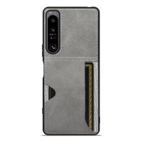 เครื่องหนังเคสสำหรับ Sony Xperia 5 10 1 III II IV ACE 3 ACE 2 Pro I ออกแบบที่ใส่บัตรโทรศัพท์มือถือผิวนอกสำหรับฝาหลังโซนี่