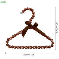 ?【Lowest price】HOMA ที่แขวนติดโบว์พลาสติกติดมุกสำหรับเด็กสัตว์เลี้ยงน่ารัก1ชิ้น20ซม. อุปกรณ์แขวนเสื้อผ้าสัตว์เลี้ยงสำหรับแมวอุปกรณ์แขวนสุนัขสัตว์เลี้ยง