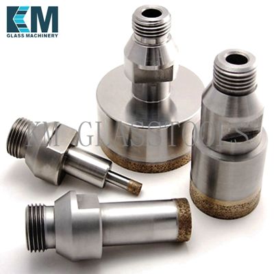 【DT】hot！ Shipping! Diameter 3mm 150mmSintered core drill bitBelgium thread Mount-YG 1/2.Glass drilling machine