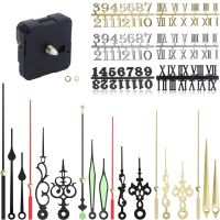 1 Set Complete Quartz Clock Dial Repair Kit Including Quartz Clock Movement and Mechanical Parts Hands Dial Numerals