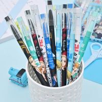 ชุดปากกาอะนิเมะของขวัญโรงเรียนโตเกียวปากกาลบได้อุปกรณ์สำหรับโรงเรียน DUY26ปากกาลูกลื่นแบบเป็นกลางปากกาหมึกเจลแบบถอดได้0.5มม.