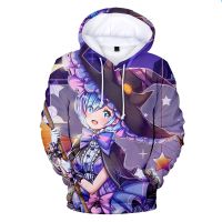 Sudadera con capucha para hombre y mujer, suéter con estampado 3D de alta calidad Re:zero-INFINITY 3D para niños y niñas, bonita Sudadera con capucha Emilia 3D, multicolor