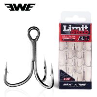 [HOT LIAXLLWISAAZH 534] EWE BE 6132 UA ตะขอตกปลา4 16การแข่งขันเกรดเกมใหญ่ Treble Hook 3.5X Super Strong Sharp Triple ตกปลาน้ำทะเล Hooks