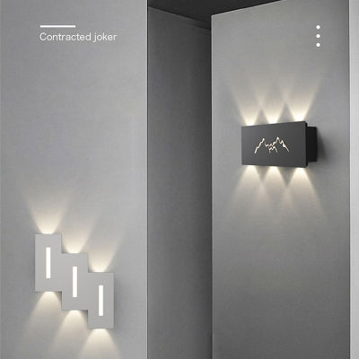 Modern LED Wall Light home entrance Corridor Aisle Ho Foyer Kitchen bedroom White Black Porch Light Luminaria dropshipping