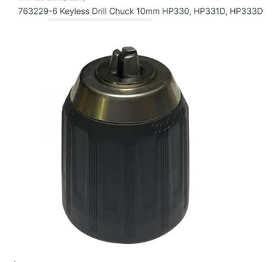 Makita service part  keyless drill chuck 10 mm หัวจับดอก 3 หุน มากีต้า  รุ่น hp333/ hp331 /hp330DF332,DF333 part no. 763229-6 ,763238-5จากตัวแทนจำหน่ายอย่างเป็นทางการ