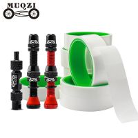 MUQZI Tubeless Tire Kit MTB Road Bike Tubeless Rim Sealing Tape &amp; Schrader Valve &amp; Valve Core Removal Tool Cycling Essories