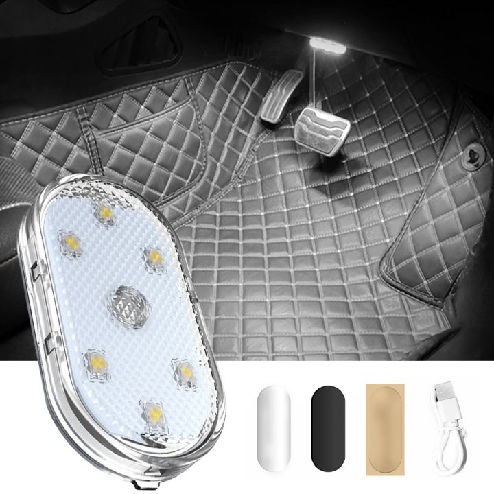 new-car-flexible-led-lightin-led-light-wireless-touch-lights-with-magnet-usb-rechargeable-for-door-foot-trunk-car-interior-light