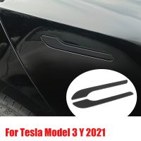 ☎☏ Accessories 4Pcs/Set ABS Anti-scratch Protector Sticker Car Door Handle Wrap Cover For Tesla Model 3 Y 2021 Decorative Stickers