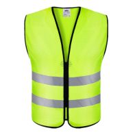 Unisex High Visibility Reflective Summer Breathable Mesh Clothes Safety Vest Construction Traffic Work Uniforms Warning Workwear