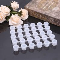 5*6 Pcs Empty Paint Strips Paint Cup Pots,Plastic Storage Containers Paint Supplies Drawing Arts Crafts Supplies