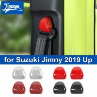 JIDIXIAN ABS รถที่นั่งเข็มขัดนิรภัยหัวเข็มขัดตกแต่งสำหรับ Suzuki Jimny 2019 2020 2021 2022 2023 Up อุปกรณ์ตกแต่งภายใน