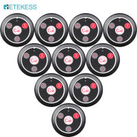 Retekess T117เพจเจอร์ไร้สายสำหรับร้านอาหาร,เครื่องเพจเจอร์เรียกพยาบาลไร้สาย4ปุ่มโทรสำหรับระบบโทรไร้สาย T128