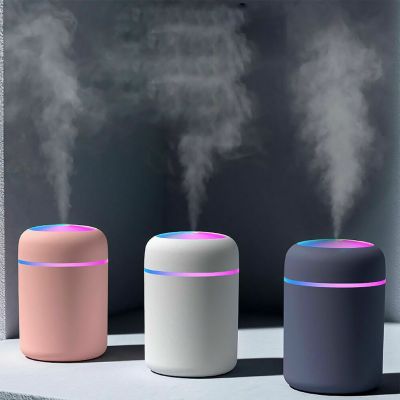 【DT】  hot300ml Humidifier Portable USB Ultrasonic Colorful Cup Aroma Diffuser Cool Mist Maker Air Humidifier Purifier With Light For Car