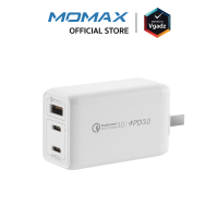 หัวชาร์จ Momax รุ่น One Plug 65W 3-Port GaN Charger by Vgadz